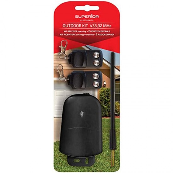 Superior Outdoor Kit Τηλεχειρισμού με 2 Τηλεχειριστήρια και Σταθερή Συχνότητα 433,92 MHz (SUPRK002) Superior Outdoor Kit Τηλεχειρισμού με 2 Τηλεχειριστήρια και Σταθερή Συχνότητα 433,92 MHz (SUPRK002)