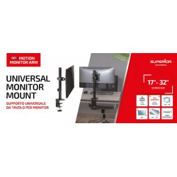 Superior Επιτραπέζια Βάση Οθόνης 17"-32" με Ρυθμιζόμενο Βραχίονα (SUPSPC001)
