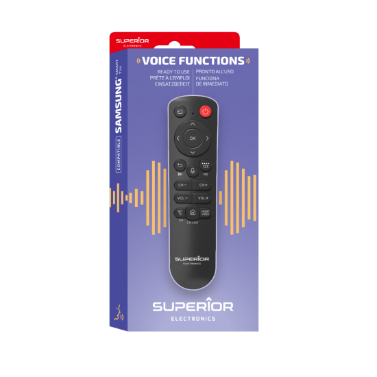 Superior Τηλεχειριστήριο Αντικατάστασης για Samsung με Voice Control - Plug & Play (SUPTBB002)