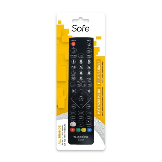 Superior Προγραμματιζόμενο Τηλεχειριστήριο Slim Safe Black - Washable (SUPTPB021) Superior Προγραμματιζόμενο Τηλεχειριστήριο Slim Safe Black - Washable (SUPTPB021)