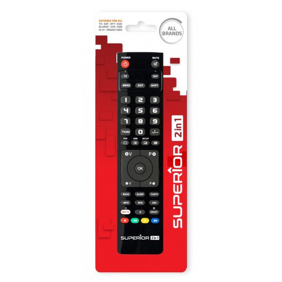 Superior Προγραμματιζόμενο Τηλεχειριστήριο Slim 2in1 (SUPTPB008) Superior Προγραμματιζόμενο Τηλεχειριστήριο Slim 2in1 (SUPTPB008)