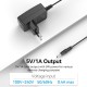 VENTION EU Power Adapter 5W (5V/1A), 3.5 * 1.35 with 1.5M Cable Black (TPQ-236A0501)