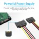 VENTION SATA 15-Pin Power Extension Cable 0.3M Black (KDABY)
