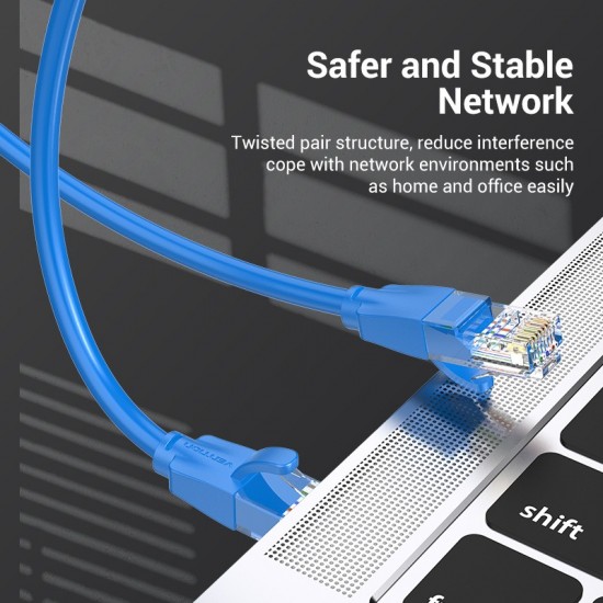 VENTION Cat.6 UTP Patch Ethernet Cable 1M Blue (IBELF)