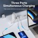 VENTION 3-port USB (C+C+A) GaN Charger (65W/30W/30W) EU-Plug White (FEDW0-EU)