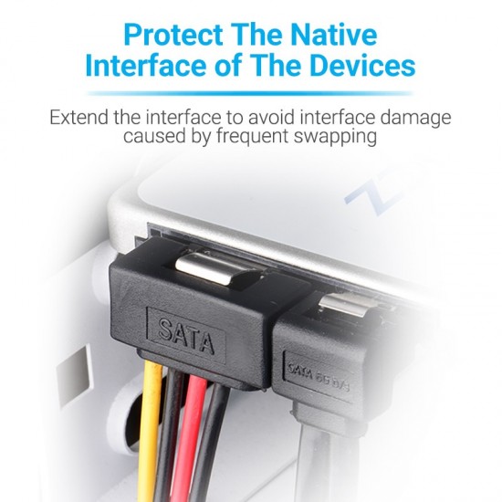 VENTION SATA 15-Pin Male to 2*15-Pin 90° Female Power Splitter 0.15M Black (KDBBB) VENTION SATA 15-Pin Male to 2*15-Pin 90° Female Power Splitter 0.15M Black (KDBBB)