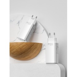 VENTION 3-port USB (C+C+A) GaN Charger (65W/30W/30W) EU-Plug White (FEDW0-EU)