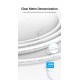 VENTION Flat 4-Core Telephone RJ11 Cable 100M White (IQAWAD) VENTION Flat 4-Core Telephone RJ11 Cable 100M White (IQAWAD)
