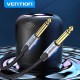 VENTION Cotton Braided 6.5mm Male to Male Audio Cable 10M Gray Aluminum Alloy Type (BASHL)