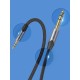VENTION Cotton Braided TRS 3.5mm Male to 6.5mm Male Audio Cable 2M Gray Aluminum Alloy Type (BAUHH)