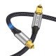 VENTION Optical Fiber Audio Cable 3M Black Aluminum Alloy Type (BAVHI) VENTION Optical Fiber Audio Cable 3M Black Aluminum Alloy Type (BAVHI)