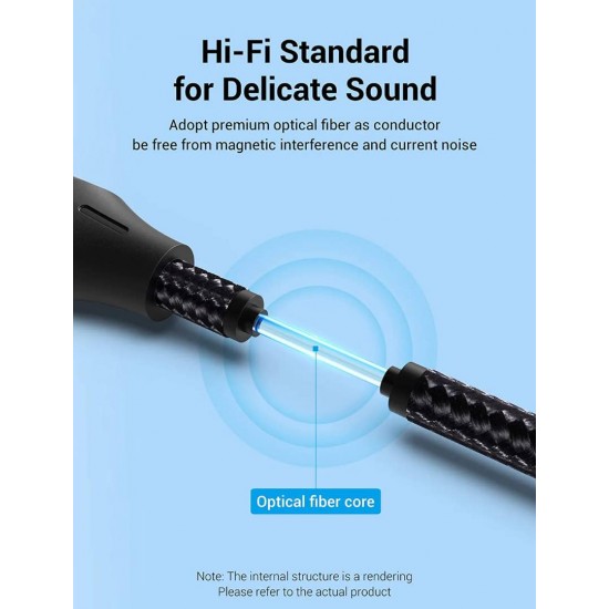 VENTION Optical Fiber Audio Cable 3M Black Aluminum Alloy Type (BAVHI) VENTION Optical Fiber Audio Cable 3M Black Aluminum Alloy Type (BAVHI)