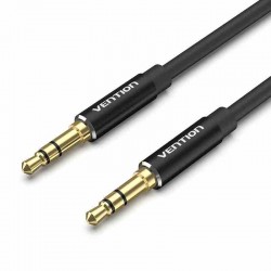VENTION 3.5mm Male to Male Audio Cable 1.5M Black Aluminum Alloy Type (BAXBG)