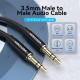 VENTION 3.5mm Male to Male Audio Cable 2M Black Aluminum Alloy Type (BAXBH) VENTION 3.5mm Male to Male Audio Cable 2M Black Aluminum Alloy Type (BAXBH)