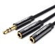 VENTION 3.5mm Male to 2*3.5mm Female Stereo Splitter Cable 0.3M Black ABS Type (BBSBY) VENTION 3.5mm Male to 2*3.5mm Female Stereo Splitter Cable 0.3M Black ABS Type (BBSBY)
