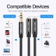 VENTION 3.5mm Male to 2*3.5mm Female Stereo Splitter Cable 0.3M Black ABS Type (BBSBY) VENTION 3.5mm Male to 2*3.5mm Female Stereo Splitter Cable 0.3M Black ABS Type (BBSBY)