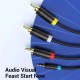 VENTION 2.5mm Male to 3RCA Male AV Cable 1.5M Black (BCCBG) VENTION 2.5mm Male to 3RCA Male AV Cable 1.5M Black (BCCBG)