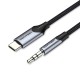 VENTION Type-C Male to 3.5mm Male Cable 1M Gray Aluminum Alloy Type (BGKHF) VENTION Type-C Male to 3.5mm Male Cable 1M Gray Aluminum Alloy Type (BGKHF)