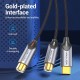 VENTION Type-C Male to 2RCA Female Cable 0.5M Gray Aluminum Alloy Type (BGVHD)
