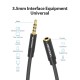 VENTION Cotton Braided 3.5mm Audio Extension Cable 3M Black Metal Type (BHBBI) VENTION Cotton Braided 3.5mm Audio Extension Cable 3M Black Metal Type (BHBBI)