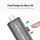 VENTION USB 3.0 A / Type-C / Micro USB Multi-Function Card Reader (SD+TF) Gray Metal Type (CCHH0) VENTION USB 3.0 A / Type-C / Micro USB Multi-Function Card Reader (SD+TF) Gray Metal Type (CCHH0)