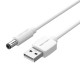 VENTION USB to DC 5.5mm Barrel Jack Power Cable 1M White Tuning Fork Type (CEYWF)