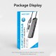 VENTION 4-Port USB 3.0 Hub with Type-C & USB 3.0 2-in-1 Interface and Power Supply 0.15M Black ABS Type (CHTBB) VENTION 4-Port USB 3.0 Hub with Type-C & USB 3.0 2-in-1 Interface and Power Supply 0.15M Black ABS Type (CHTBB)