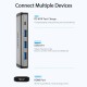 VENTION Type-C to HDMI/USB 3.0*3/PD 87W Docking Station 0.15M Gray Metal Type (CNBHB) VENTION Type-C to HDMI/USB 3.0*3/PD 87W Docking Station 0.15M Gray Metal Type (CNBHB)