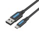 VENTION USB 2.0 A Male to Micro B Male 3A Cable 0.25M Black (COLBC) VENTION USB 2.0 A Male to Micro B Male 3A Cable 0.25M Black (COLBC)