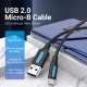 VENTION USB 2.0 A Male to Micro B Male 3A Cable 0.25M Black (COLBC) VENTION USB 2.0 A Male to Micro B Male 3A Cable 0.25M Black (COLBC)