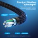 VENTION Nylon Braided USB 2.0 A Male to Type-C 3A & Micro B Male 2A Y-Splitter Cable 1M Gray Aluminum Alloy Type (CQGHF) VENTION Nylon Braided USB 2.0 A Male to Type-C 3A & Micro B Male 2A Y-Splitter Cable 1M Gray Aluminum Alloy Type (CQGHF)