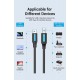 VENTION USB 2.0 Type-C Male to B Male 2A Print Cable 2M Black (CQUBH) VENTION USB 2.0 Type-C Male to B Male 2A Print Cable 2M Black (CQUBH)