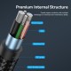 VENTION Nylon Braided USB 2.0 A Male to Type-C Male 3A Cable 0.5M Black LED Type (CTFBD) VENTION Nylon Braided USB 2.0 A Male to Type-C Male 3A Cable 0.5M Black LED Type (CTFBD)