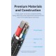 VENTION Cotton Braided Type-C to Type-C 5A Cable 1.2M Black Zinc Alloy Type (CTKBAV) VENTION Cotton Braided Type-C to Type-C 5A Cable 1.2M Black Zinc Alloy Type (CTKBAV)