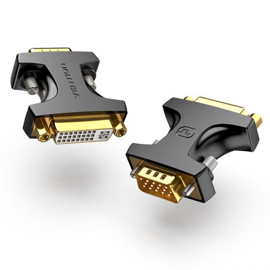 VENTION VGA Male to DVI Female Adapter Black (DDDB0) VENTION VGA Male to DVI Female Adapter Black (DDDB0)