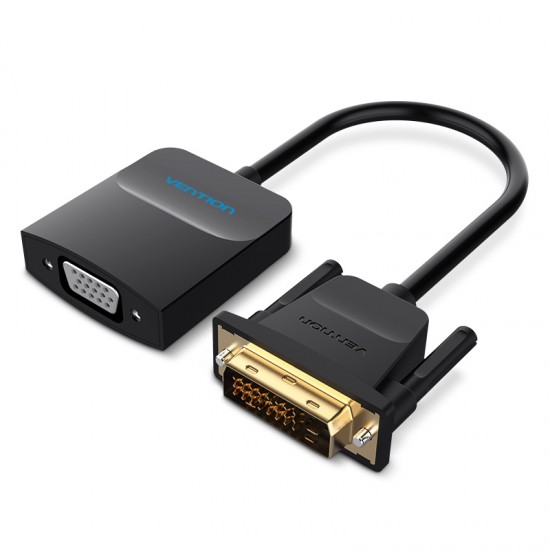 VENTION DVI to VGA Converter 0.15M Black Metal Type (EBBBB) VENTION DVI to VGA Converter 0.15M Black Metal Type (EBBBB)