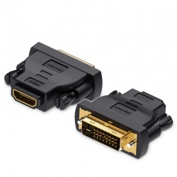 VENTION DVI (24+1) Male to HDMI Female Adapter Black (ECDB0)