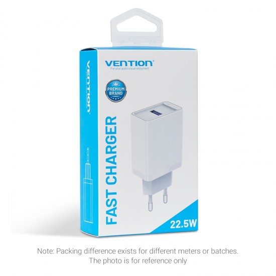 VENTION USB Wall Charger (22.5W) EU White (FACW0-EU) VENTION USB Wall Charger (22.5W) EU White (FACW0-EU)