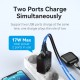 VENTION 2-Port USB (A+A) Wall Charger (18W/18W) EU Black (FBAB0-EU) VENTION 2-Port USB (A+A) Wall Charger (18W/18W) EU Black (FBAB0-EU)
