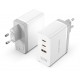 VENTION 3-Port USB (C+C+A) GaN Charger (100W/100W/30W) EU White (FEGW0-EU) VENTION 3-Port USB (C+C+A) GaN Charger (100W/100W/30W) EU White (FEGW0-EU)