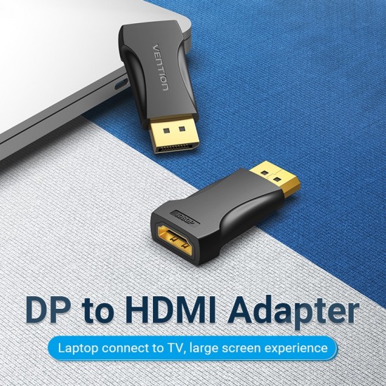VENTION DisplayPort Male to HDMI Female Adapter Black (HBOB0) VENTION DisplayPort Male to HDMI Female Adapter Black (HBOB0)