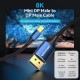 VENTION Cotton Braided 8K Mini DisplayPort to DisplayPort Cable 1.5M Blue Aluminum Alloy Type (HCFLG) VENTION Cotton Braided 8K Mini DisplayPort to DisplayPort Cable 1.5M Blue Aluminum Alloy Type (HCFLG)