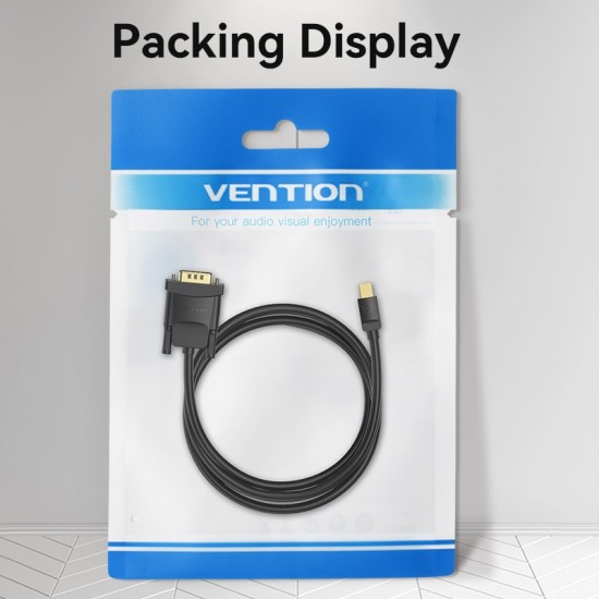 VENTION Mini DisplayPort Male to VGA Male Cable 2M Black (HFDBH) VENTION Mini DisplayPort Male to VGA Male Cable 2M Black (HFDBH)