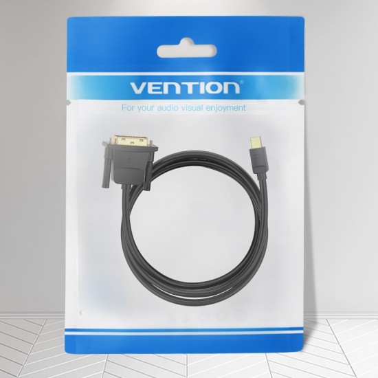 VENTION Mini DisplayPort Male to DVI-D (24+1) Male Cable 2M Black (HFFBH) VENTION Mini DisplayPort Male to DVI-D (24+1) Male Cable 2M Black (HFFBH)