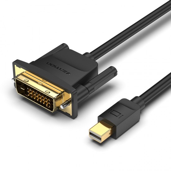 VENTION Mini DisplayPort Male to DVI-D (24+1) Male Cable 2M Black (HFFBH) VENTION Mini DisplayPort Male to DVI-D (24+1) Male Cable 2M Black (HFFBH)