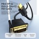 VENTION Mini DisplayPort Male to DVI-D (24+1) Male Cable 2M Black (HFFBH) VENTION Mini DisplayPort Male to DVI-D (24+1) Male Cable 2M Black (HFFBH)