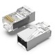 VENTION Cat.6 FTP RJ45 Modular Plug Transparent Metal Type 10-Pack (IDCR0-10) VENTION Cat.6 FTP RJ45 Modular Plug Transparent Metal Type 10-Pack (IDCR0-10)
