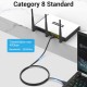 VENTION Cat.8 SFTP Patch Cable 1M Black Slim Type (IKIBF) VENTION Cat.8 SFTP Patch Cable 1M Black Slim Type (IKIBF)
