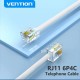 VENTION Flat 4-Core Telephone RJ11 Cable with 6P4C Plug 3M White (IQBWI) VENTION Flat 4-Core Telephone RJ11 Cable with 6P4C Plug 3M White (IQBWI)