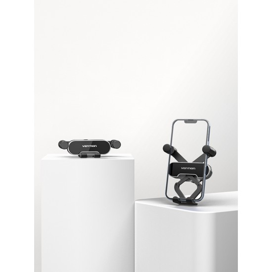 VENTION Auto-Clamping Car Phone Mount With Duckbill Clip Gray Crossbar Type (KCEH0)